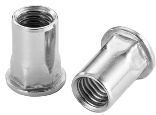 304 Stainless steel nofs hexagon ċatt tal-ġewż tal-irbattut